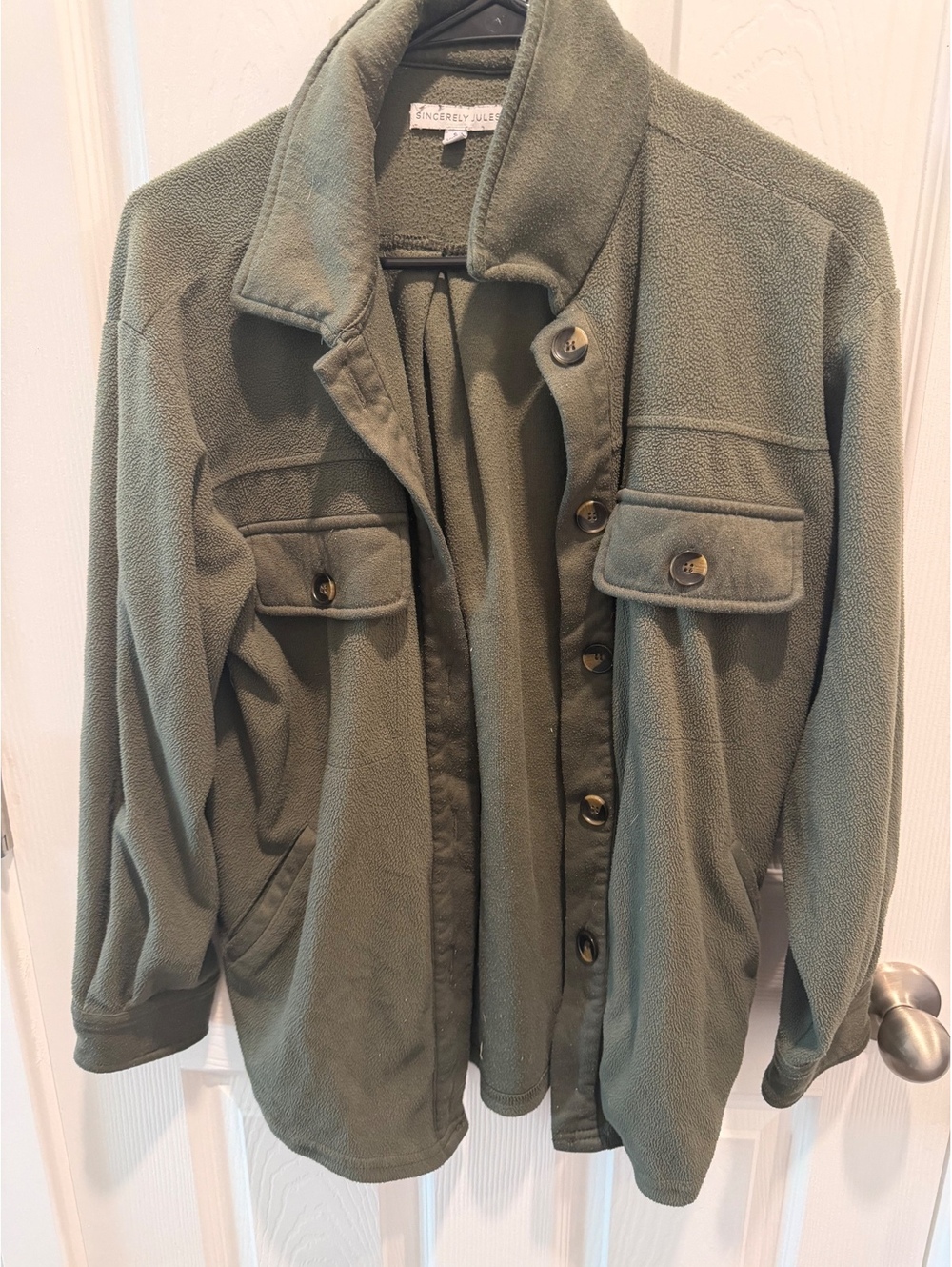 Sincerely Jules olive green utility jacket